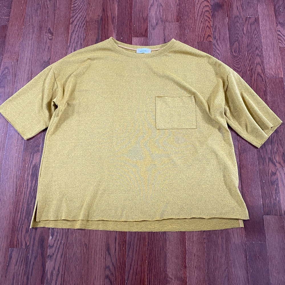 Altar’d State Mustard Oversized Top